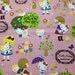 Hello kitty x Push pin cotton fabric One yard 