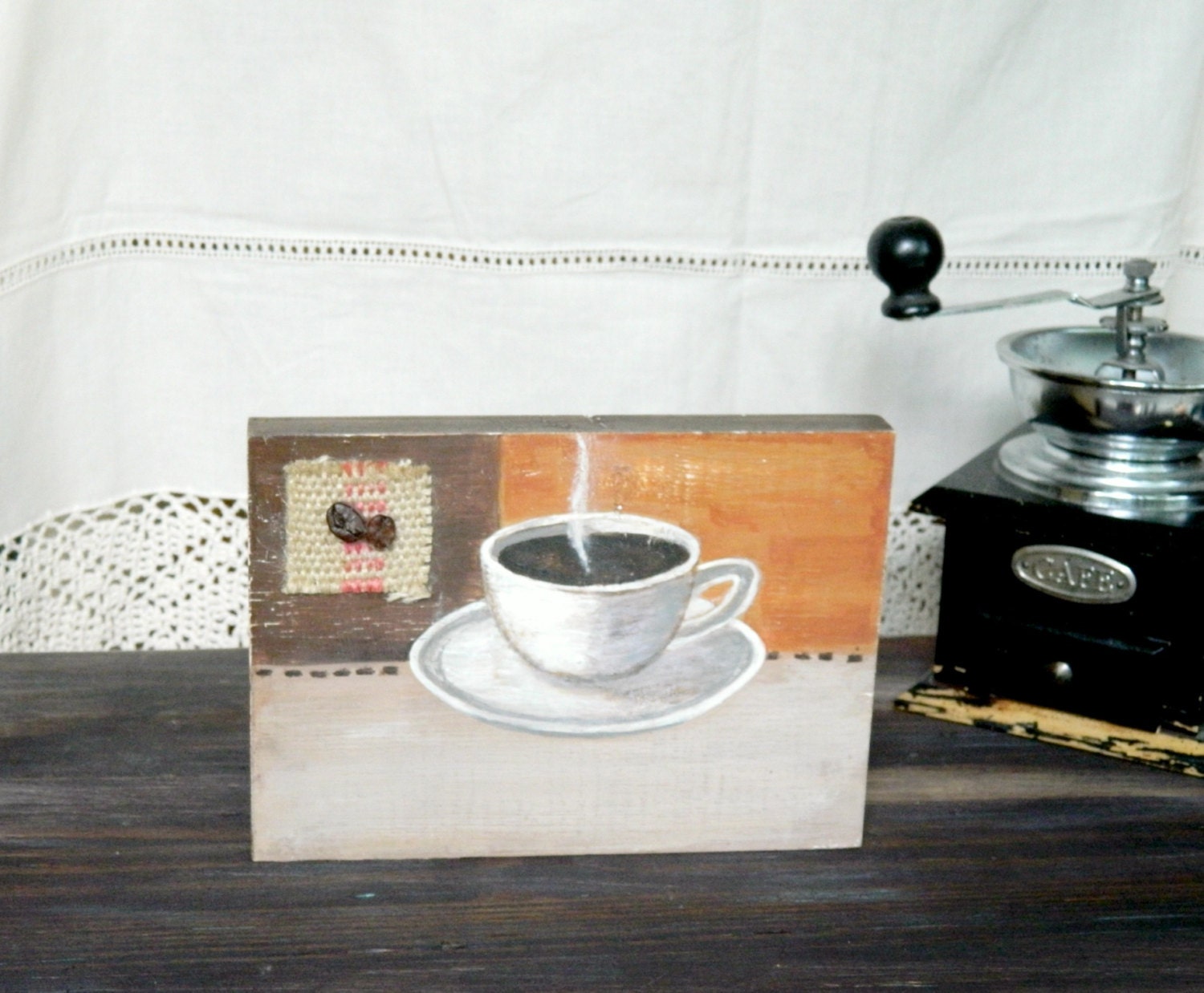 Wall Art Home Decor-I Like Coffee - Decor Accessories-Great for Gifts-Perfect Gift Idea-Old Fashioned