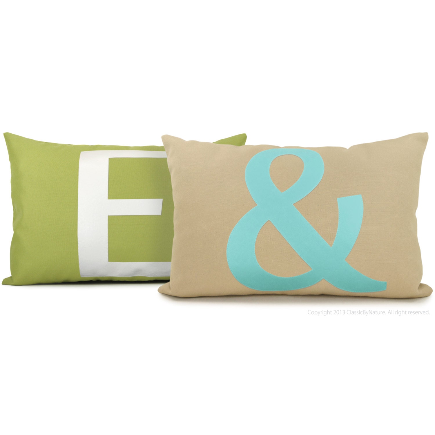 12x18 personalized outdoor pillow cover - Your alphabet letter outdoor pillow cover - Monogrammed patio cushion