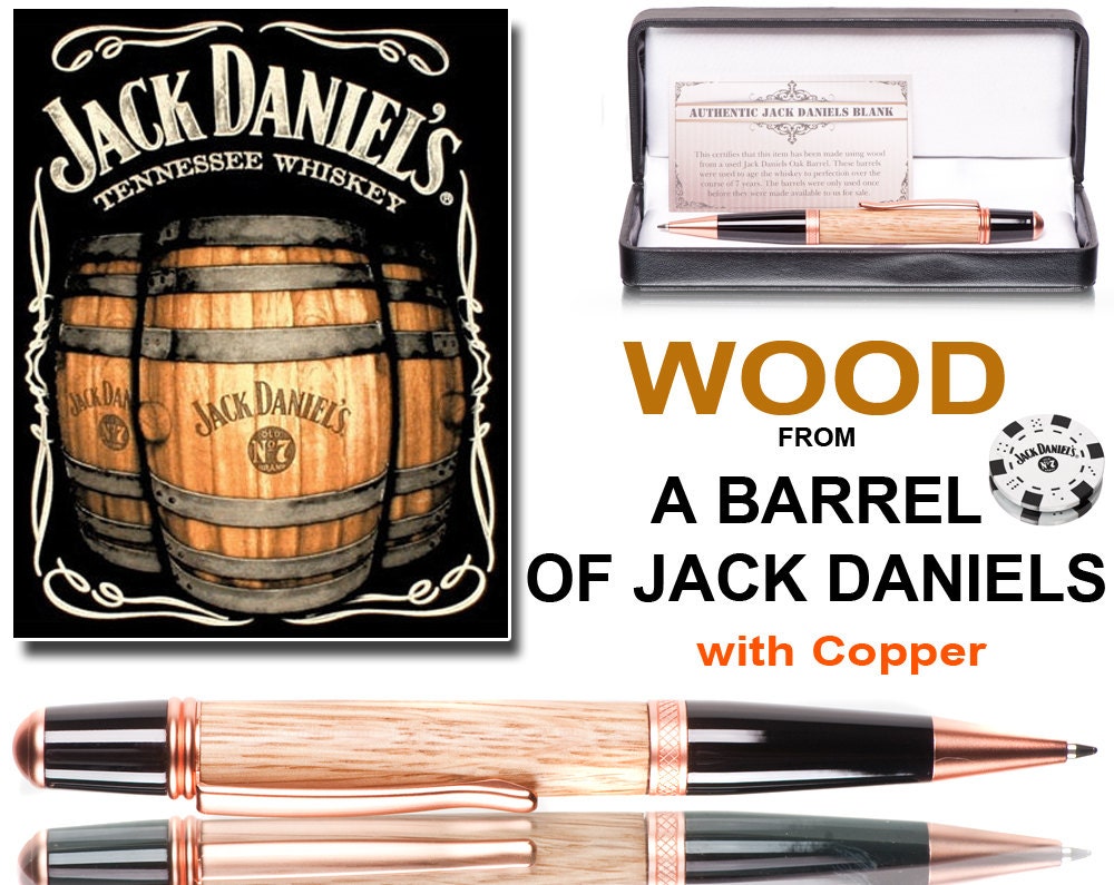 Jack Daniels Pen - Wood from a barrel - a gift a man will love