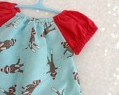 Baby Girl spring Dress, Little Sweet Monkey baby summer dress