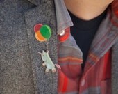 Unicorn Balloon Brooch