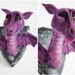 OOAK needle felted green eyed DRAGON