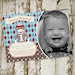 first birthday invitations with sock monkeys, boy or girl digital, printable file (item 206)