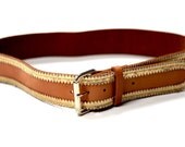 50% OFF ENTIRE SHOP - 90's Cynthia Rowley Gold Detail Belt