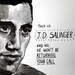 JD Salinger poster print Great American Writers