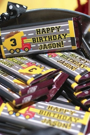 Construction birthday party complete party package printable NO INVITE with personalization by delightfulprints Il_570xn