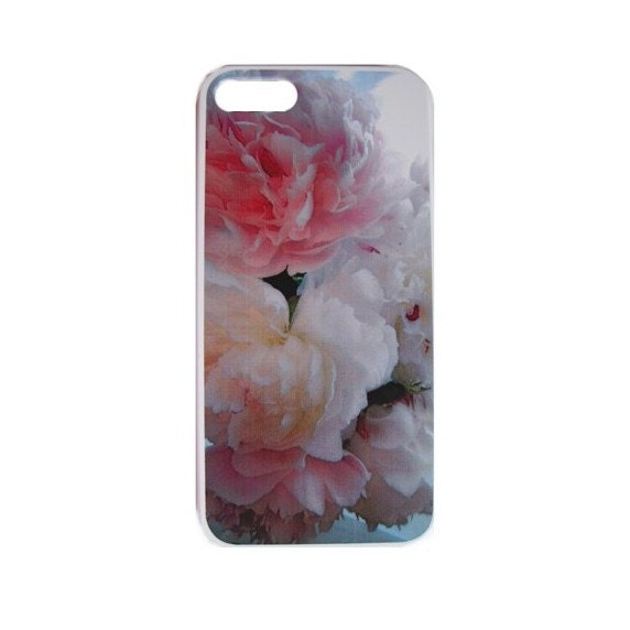 iPhone 5 Case, Pink Peonies, Featured On Etsy's Front Page,  Flower iPhone Cover, Wedding/Evening iPhone Case, READY TO SHIP