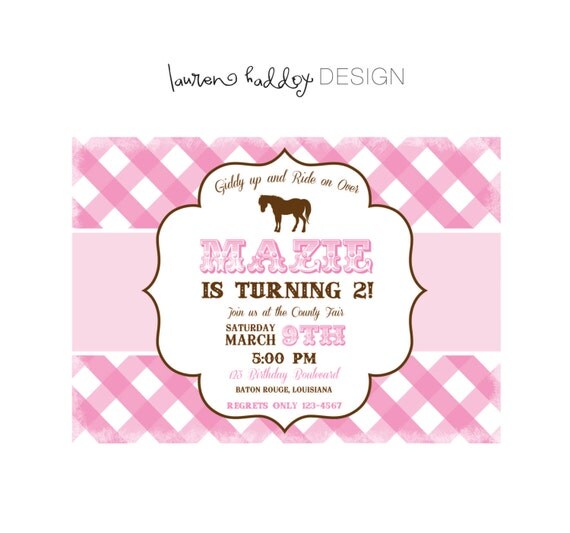 DIY, Pink Pony INVITATION ONLY Il_570xn