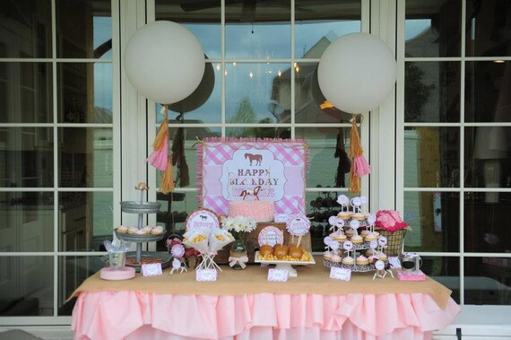 DIY, Pink Pony Party Package Il_570xn