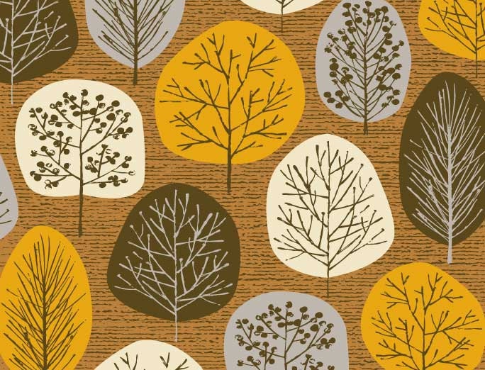 Lollipop Trees Autumn, limited edition giclee print 8 x 10ins