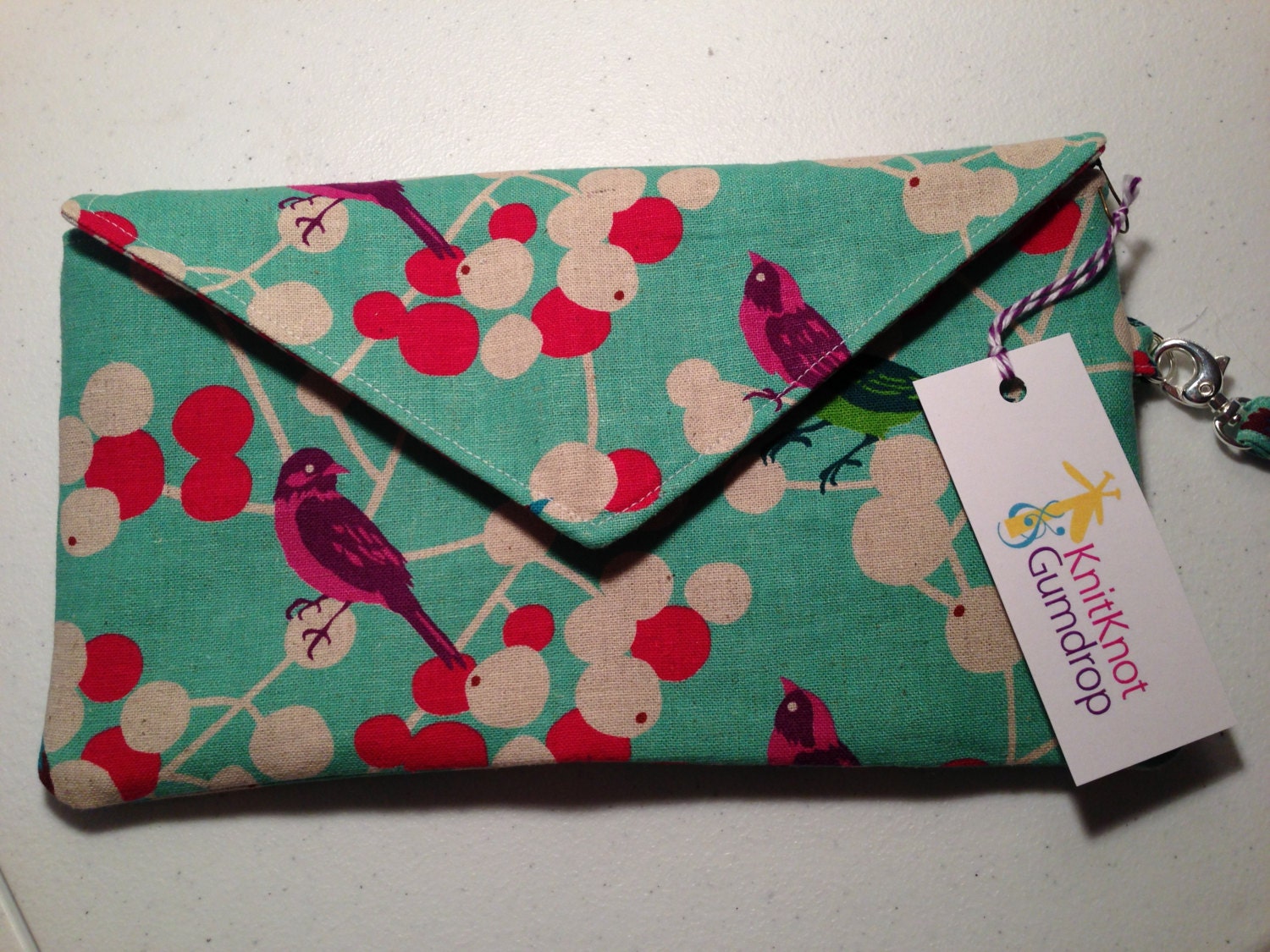 Clutch with wrist strap - Made To Order