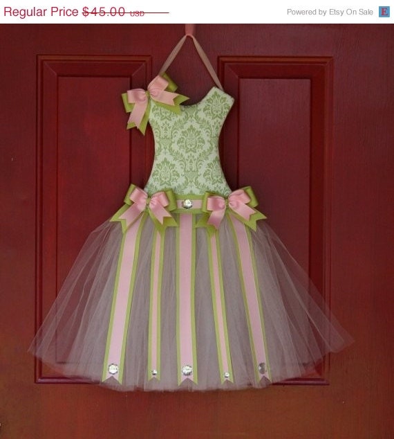 Memorial Day SALE Tutu Hair Bow Holder LemonGrass Small