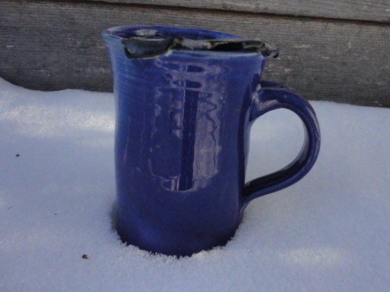 Moustache Mug  in Cobalt blue pefect gift for the man in your life