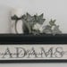 Wedding Gift, Established Sign, Personalized Family Name Sign, Date and Year, Home Decor Gift, - 24" Black Shelf / Sign