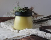 Butterfly Kisses Handpoured 4oz Pure Soy Candle Jar with Black Metal Lid--Up On The Roof Farm Vermont