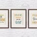 Set of three, quote poster prints, inspirational quote, vintage style print, motivational art, shabby decor, housewarming prints 8x10 or A4