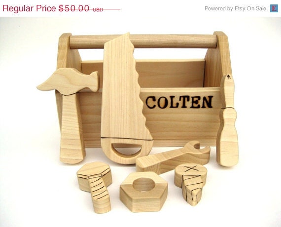3 DAY SALE - Tools - Personalized Toy - Wooden Toy - Handmade Toy