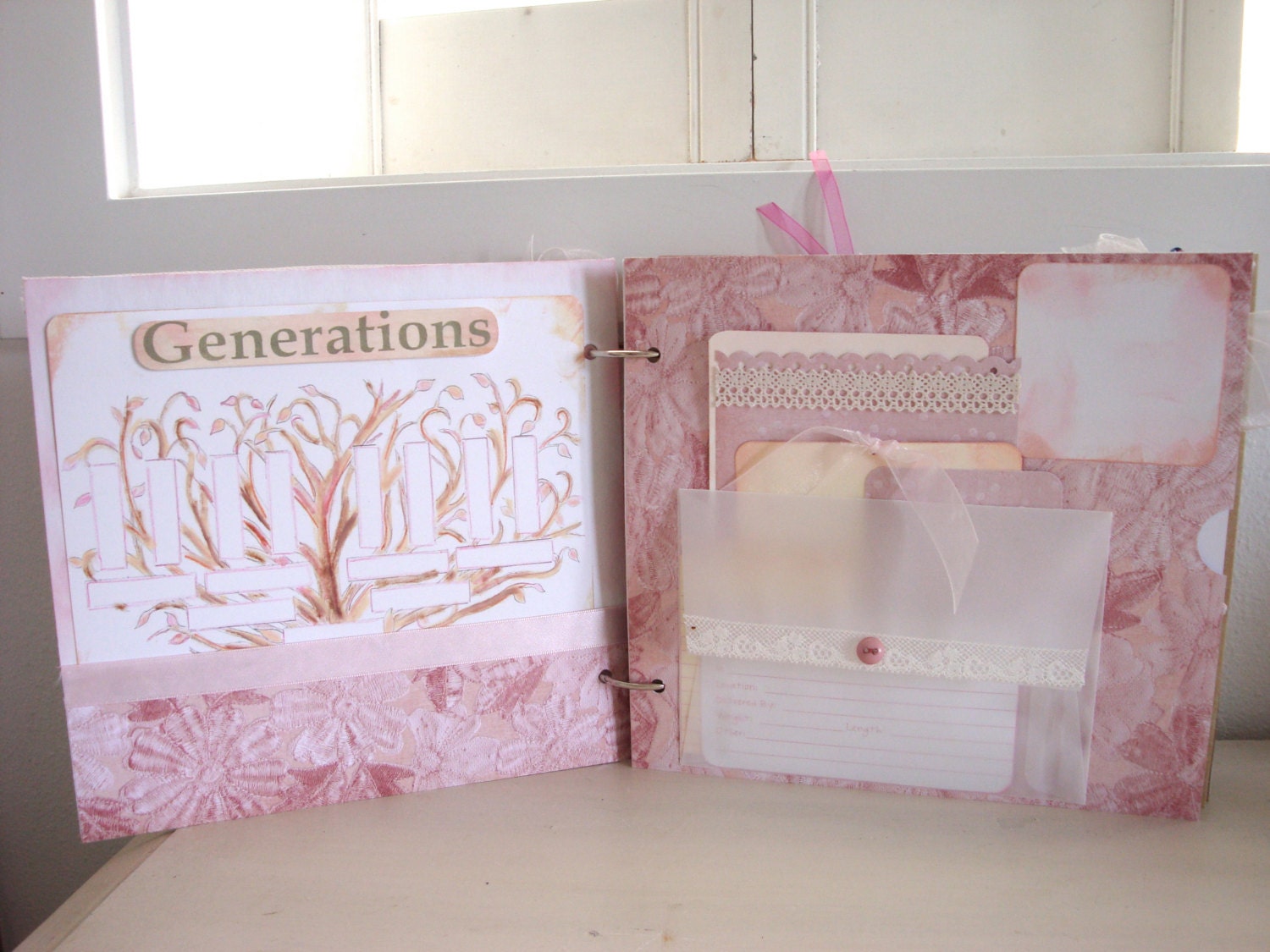 Baby Girl Scrapbook SALE, Baby Scrapbook, Album, 3D CUSTOM Baby Book, First Year Baby Book, Interactive photo album. Personalized Baby Book.