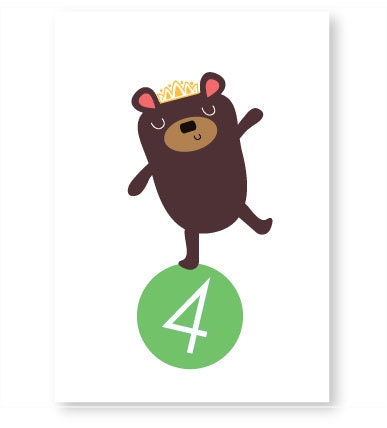 Circus Bear Birthday Card