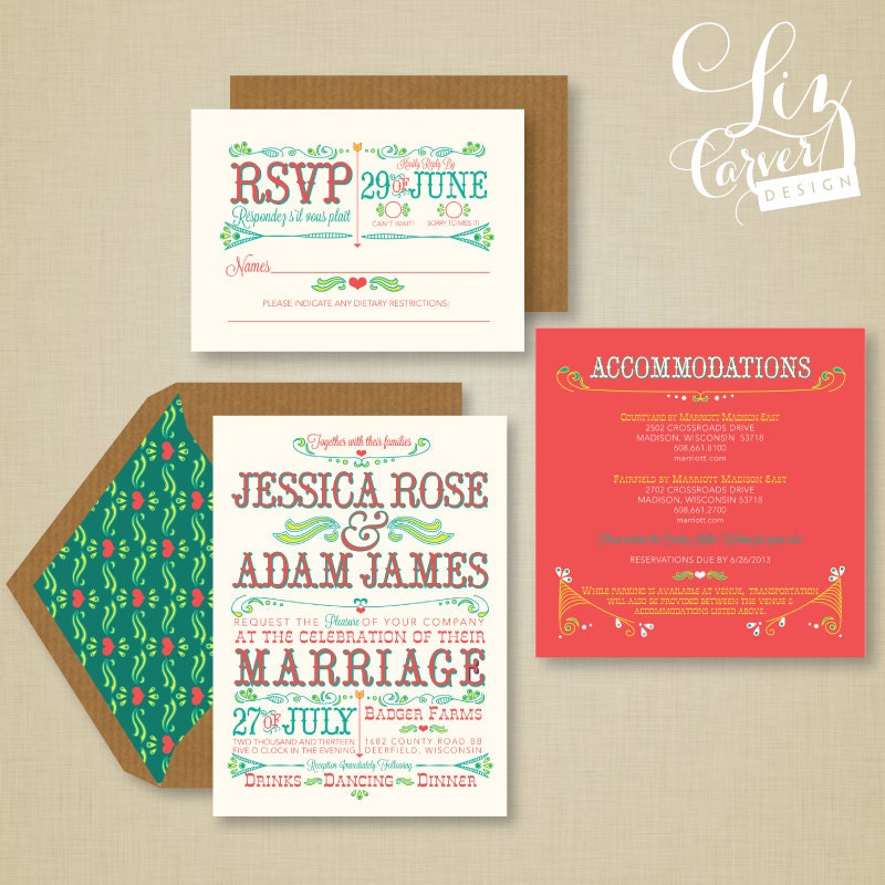 Farmstand Wedding Invitation