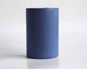 Mid Century Light Blue Cor Unum Vase (5)  - Dutch Pottery c.70s 80s