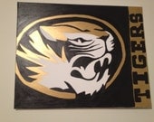 Original painting based on Missouri University's mascot