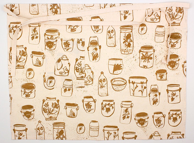 Apron - cafe style - Stoneware in clay