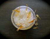 Herbal Salt Scrub with Calendula Bergamot and Lemon- Sel Your Sol Mini
