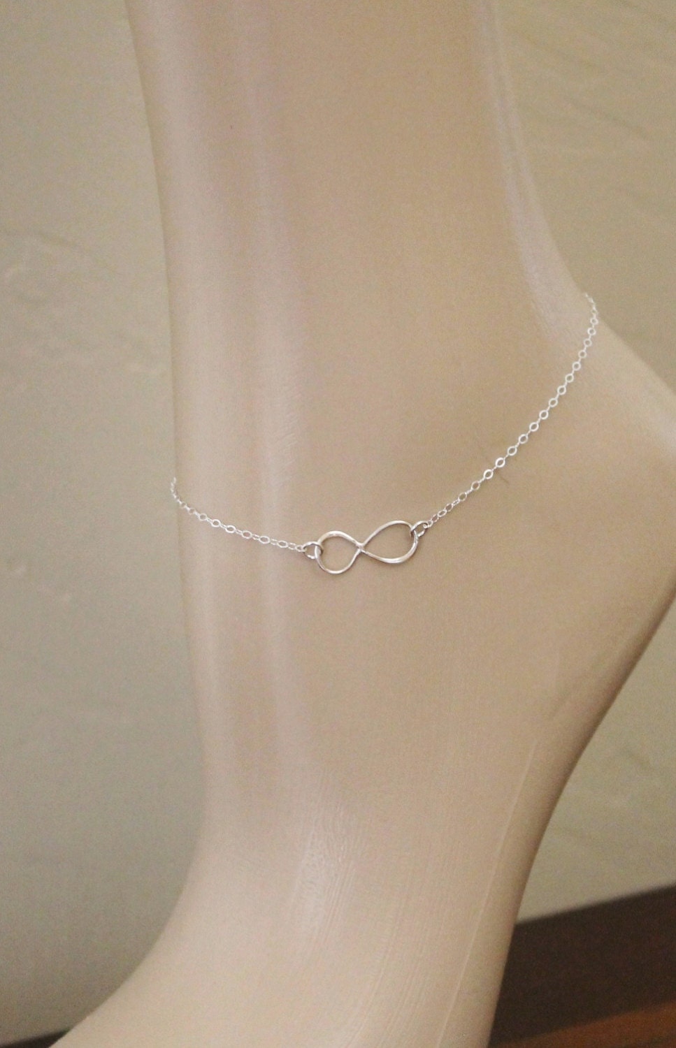 Sterling Silver Infinity Anklet... Endless Love