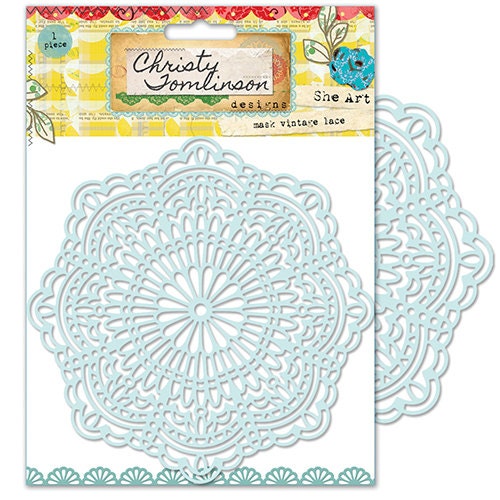 She Art Vintage Lace Doily Mask from Pink Paislee