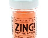 Neon Orange Fluorescent Zing Embossing Powder American Crafts