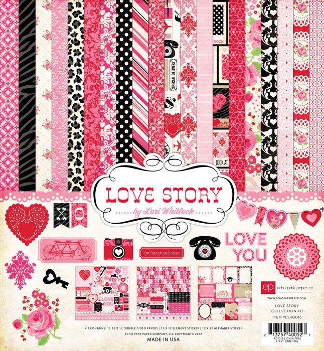 Love Story 12x12 Scrapbooking Kit from Echo Park
