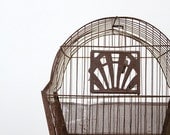 SALE Antique Birdcage / Rusted Metal Bird Cage - 86home