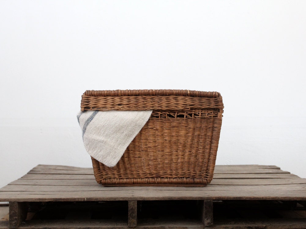 Antique Woven Trunk / Basket