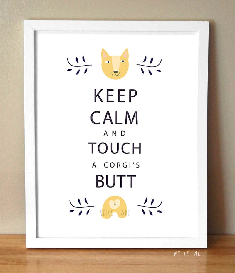 Corgi Print 8.5" X11" Pet Quote Art Print