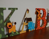 Jungle themed letters (Two different examples)