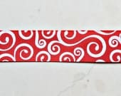 Elegant white swirls on radiant red 7/8" grosgrain ribbon Il_170x135