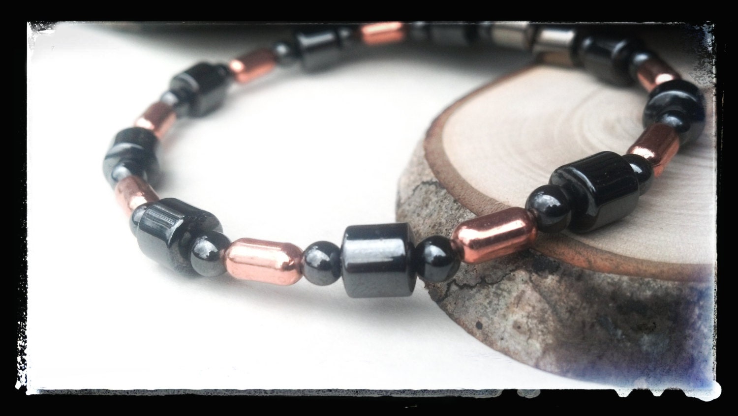 Magnetic Therapy Pure Copper Triple POWER Hematite Magnetic Therapy OOAK Bracelet Pain Relief Arthritis