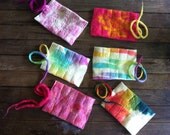 hand felted wool felt crayon roll assorted colours for boys & girls fits 10 Stockmar Block beeswax crayons - masajesaf