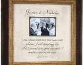 Custom Wedding Picture Frame Personalized, YOU RAISED With LOVE, Mother of the Groom Gift, Parents of the Groom Gift ( 16 X 16 )