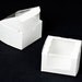 25 pack white 4x4x2.5 window bakery boxes for single cupcake or cakeballs