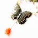 Vintage Style Butterfly Necklace Victorian Charm Necklace Weddings Bridesmaids Rustic Wedding Boho Necklace