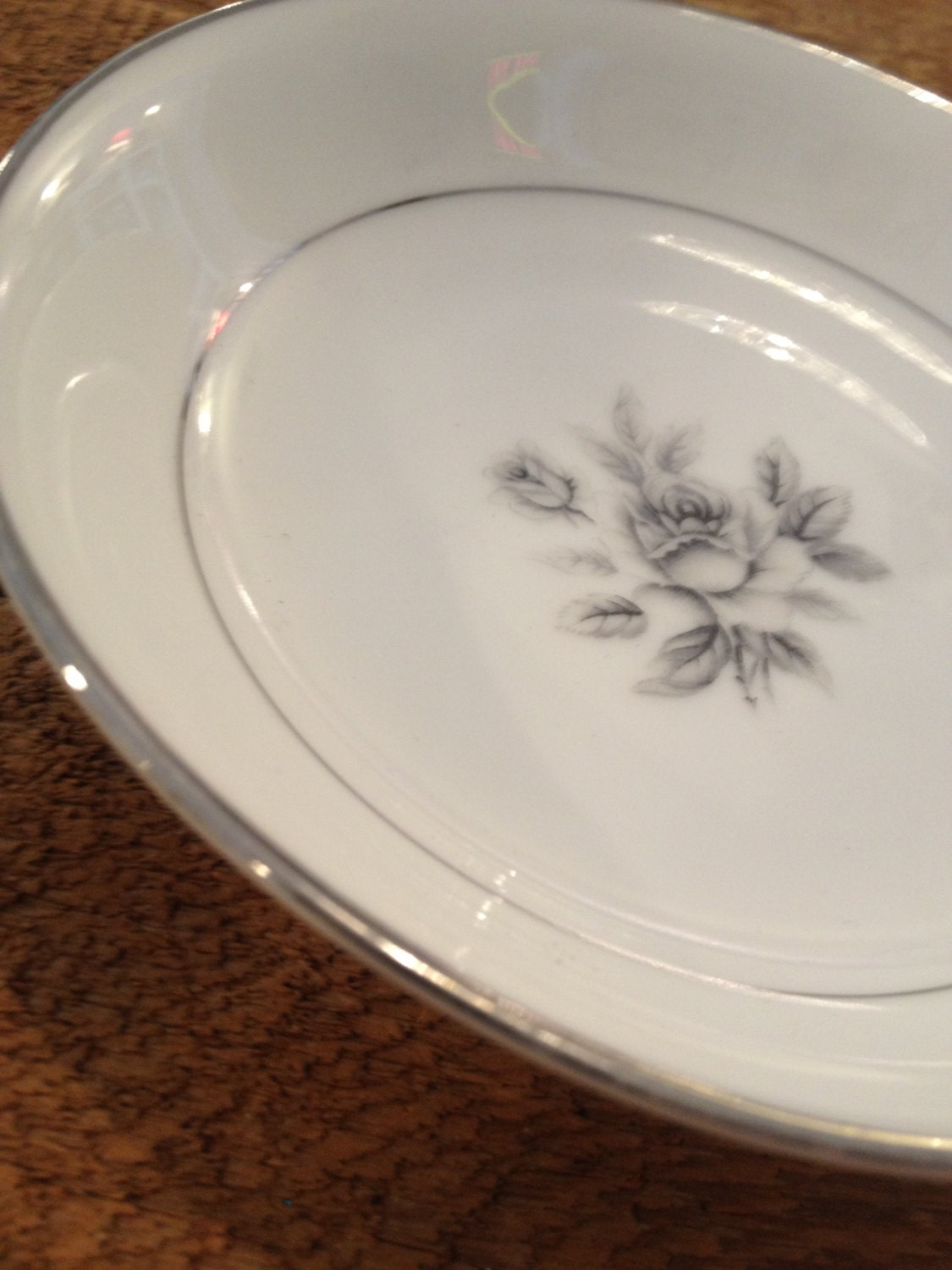 White China Bowl from Japan with 
