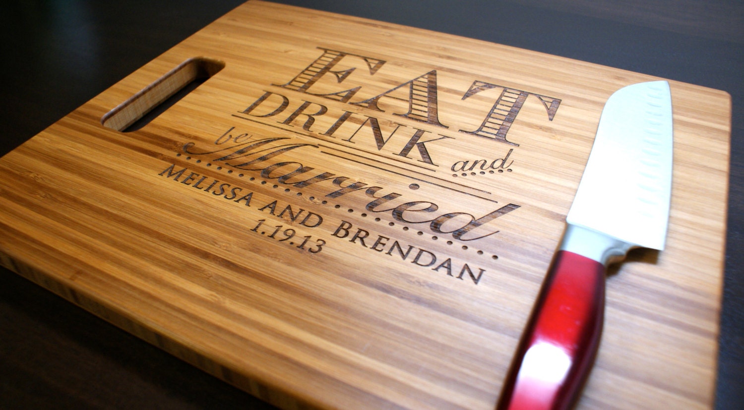 Personalized Cutting Board Custom Engraved - 12x15, Wedding Gift, Anniversary Gift, Housewarming Gift