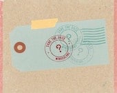 Save the Date Retro mail. Round
