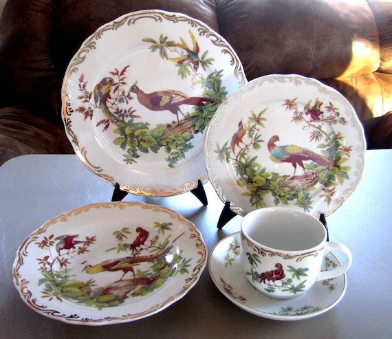 RUTHERFORD'S BIRDS China Dinnerware 20 piece by JanesVintageToo