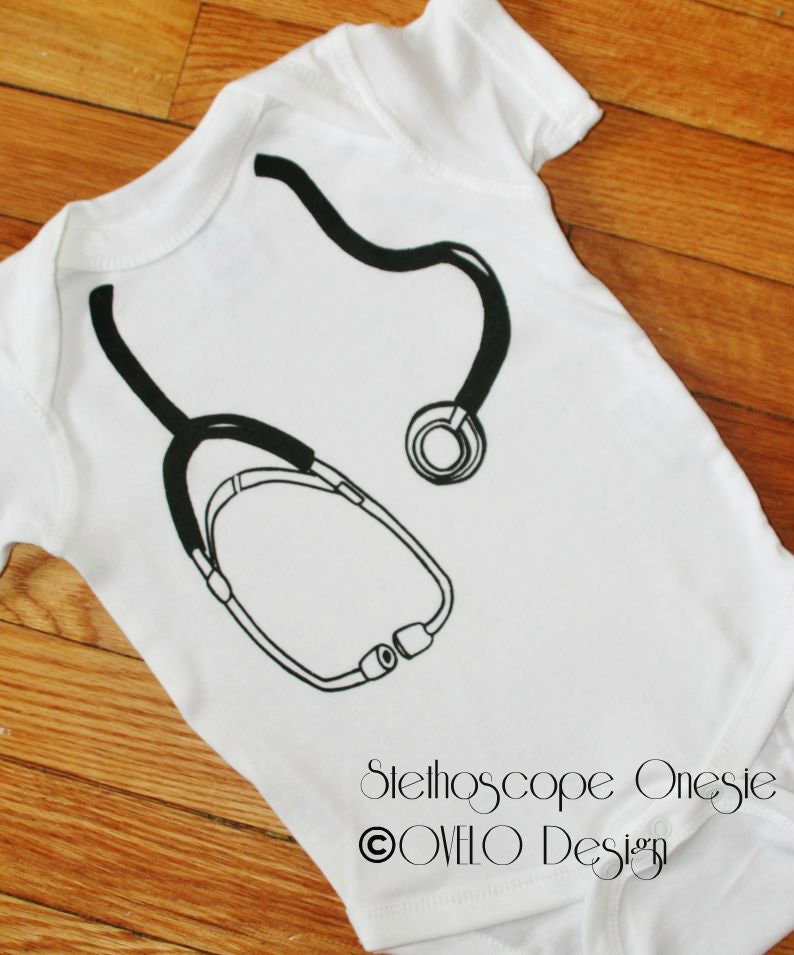 Stethoscope Onesie for your Medical Professional, Doctor, Nurse, EMT