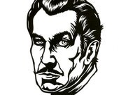 Hand Cut Vincent Price Paper Cutting Framed 8 X 10