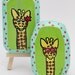 Mr and Mrs Giraffe- Acrylic on Wood